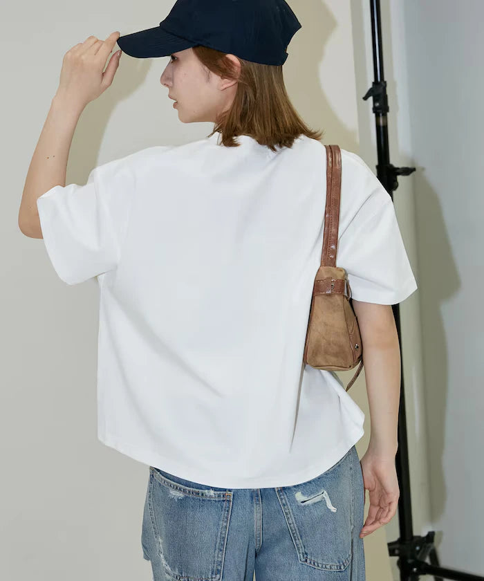<contact cool> Cool Ponte Henry Neck T-Shirt Limited Release