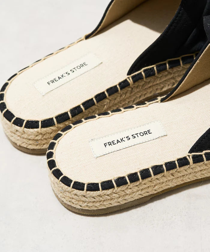 Espadrille-style Ribbon Sandals [Available in sizes 36-38]