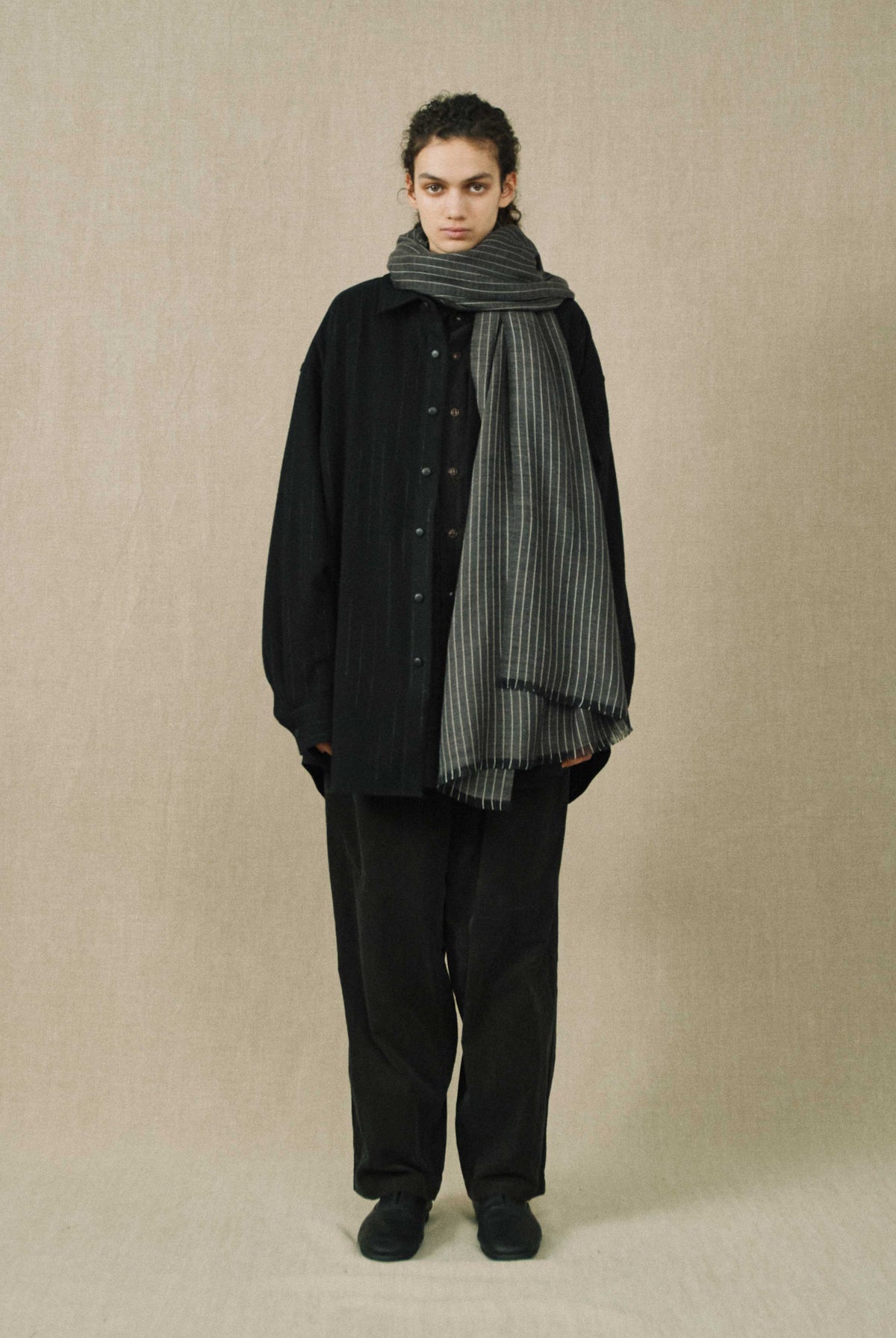SILK × WOOL LONG SCARF