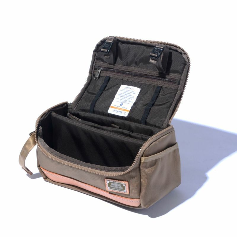 EXCLUSIVE BALLISTIC NYLON - ROUND POUCH GOLF SERIES/BLACK