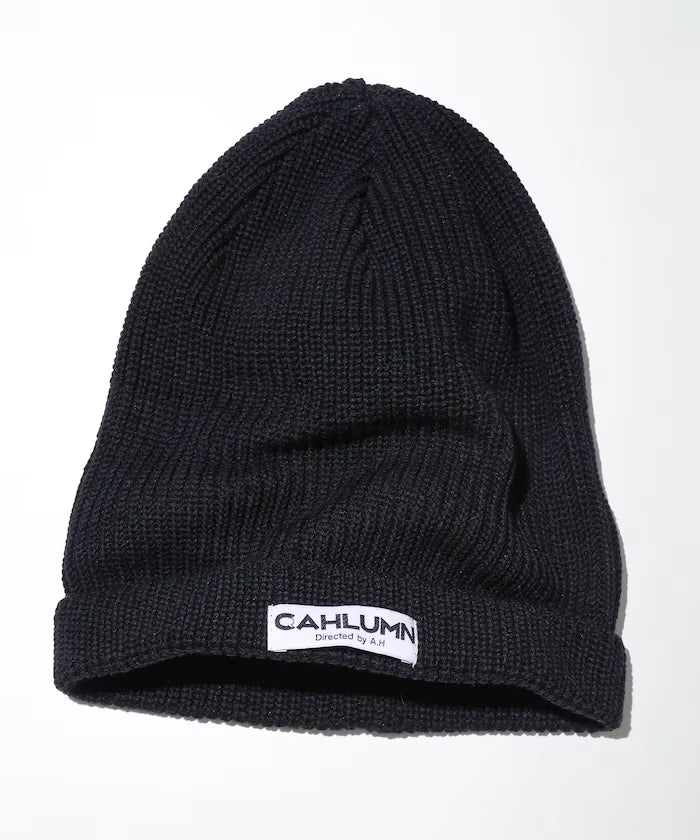 Cotton Linen Roll Knit Cap