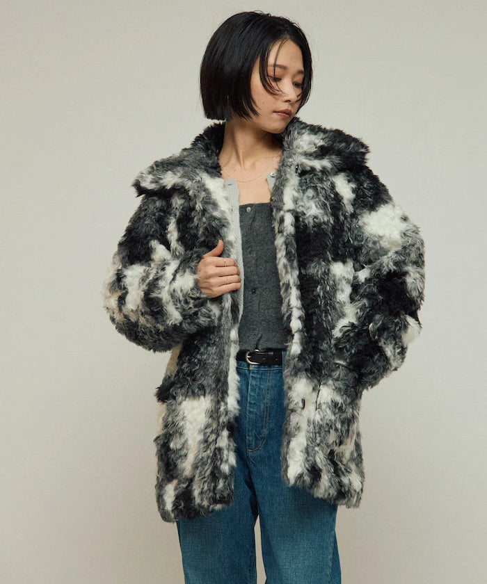 Fake Fur Mid-Length Coat / Fur Coat