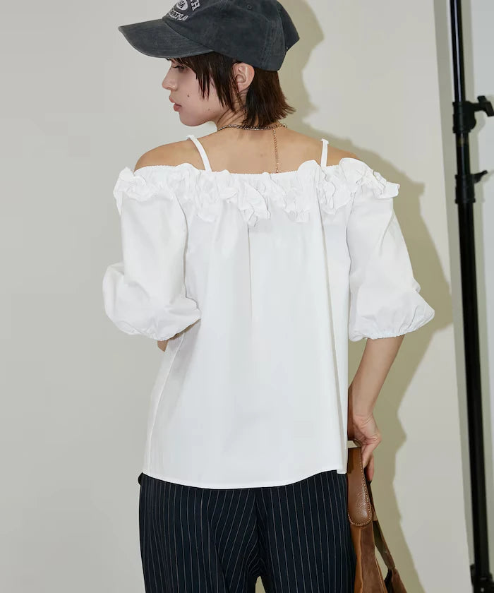 Frill Off-Shoulder Blouse Limited Edition