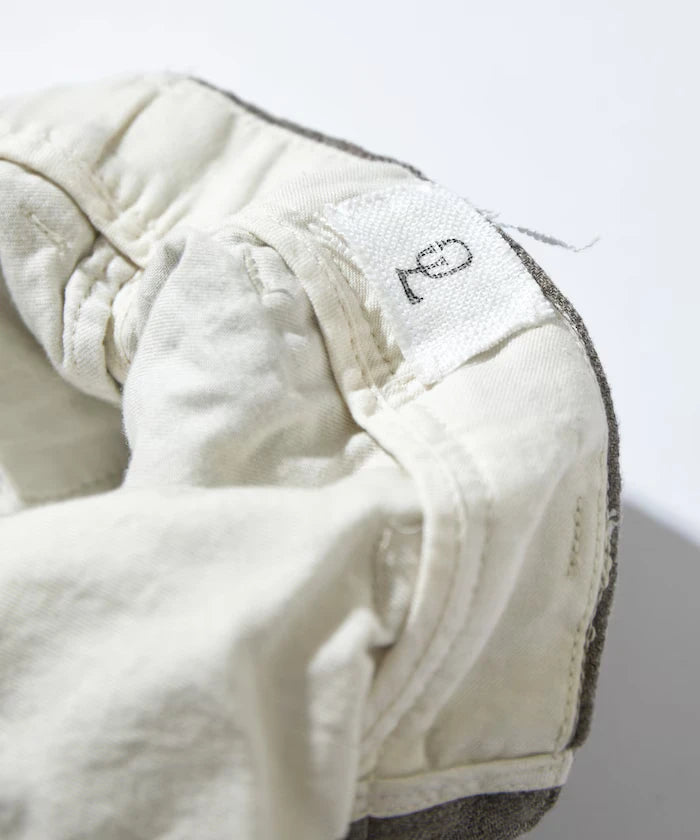 French Linen Tweed 1 Tuck Trousers