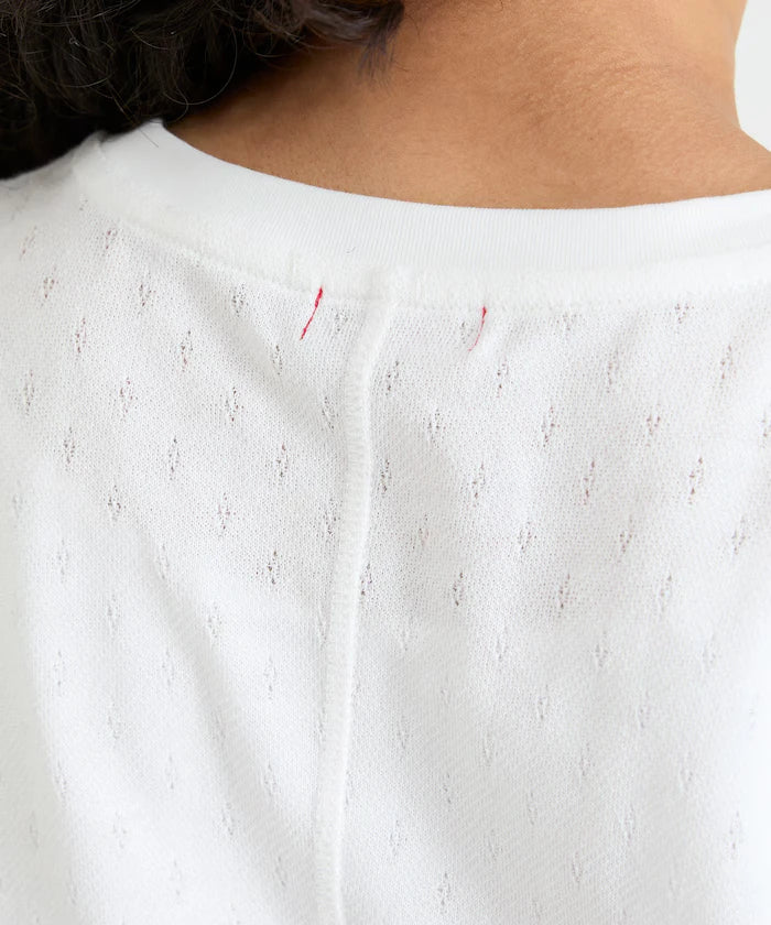 Eyelet Mini Sweat Short Sleeve T-Shirt
