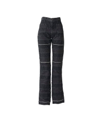 Scratch Flare Denim Pants