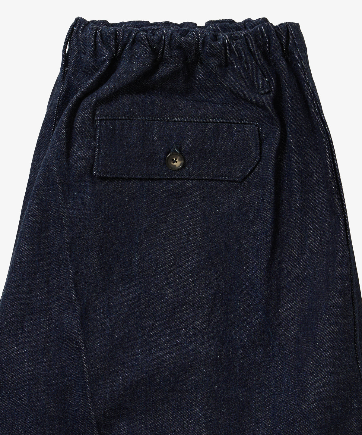 circular fatigue shorts denim one wash
