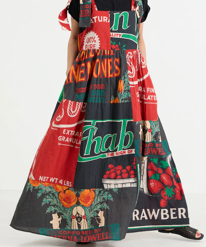 India FEEDBAG Print Shoulder Ribbon Camisole Dress