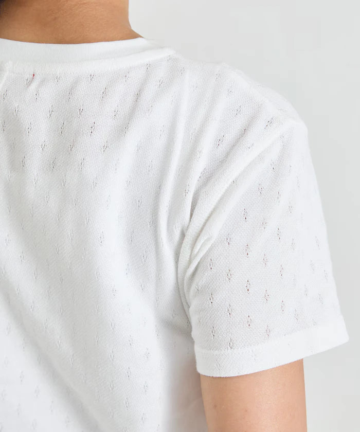 Eyelet Mini Sweat Short Sleeve T-Shirt