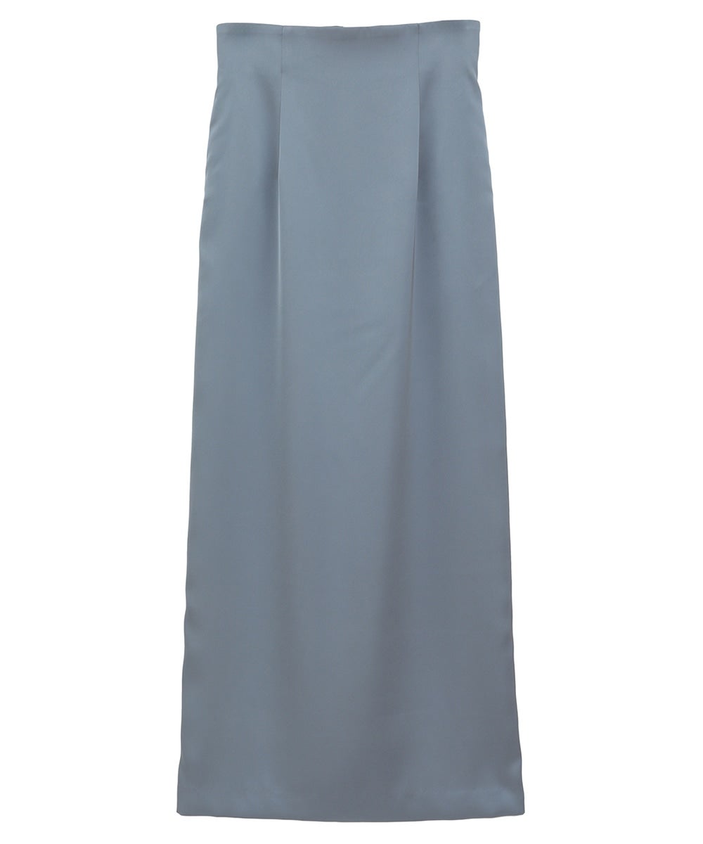 HIGH WAIST STRAIGHT SATIN SKIRT