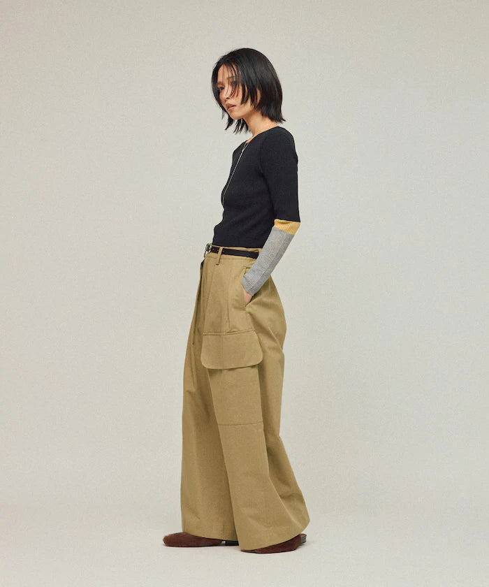 High Count Chino Wide Pants