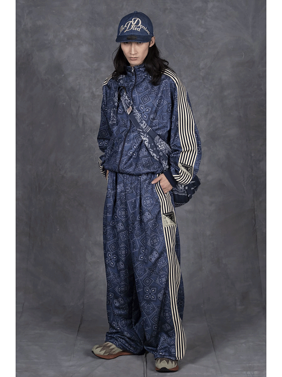Smooth Jersey COOKIE Bandana Pattern Baggy Trouser...