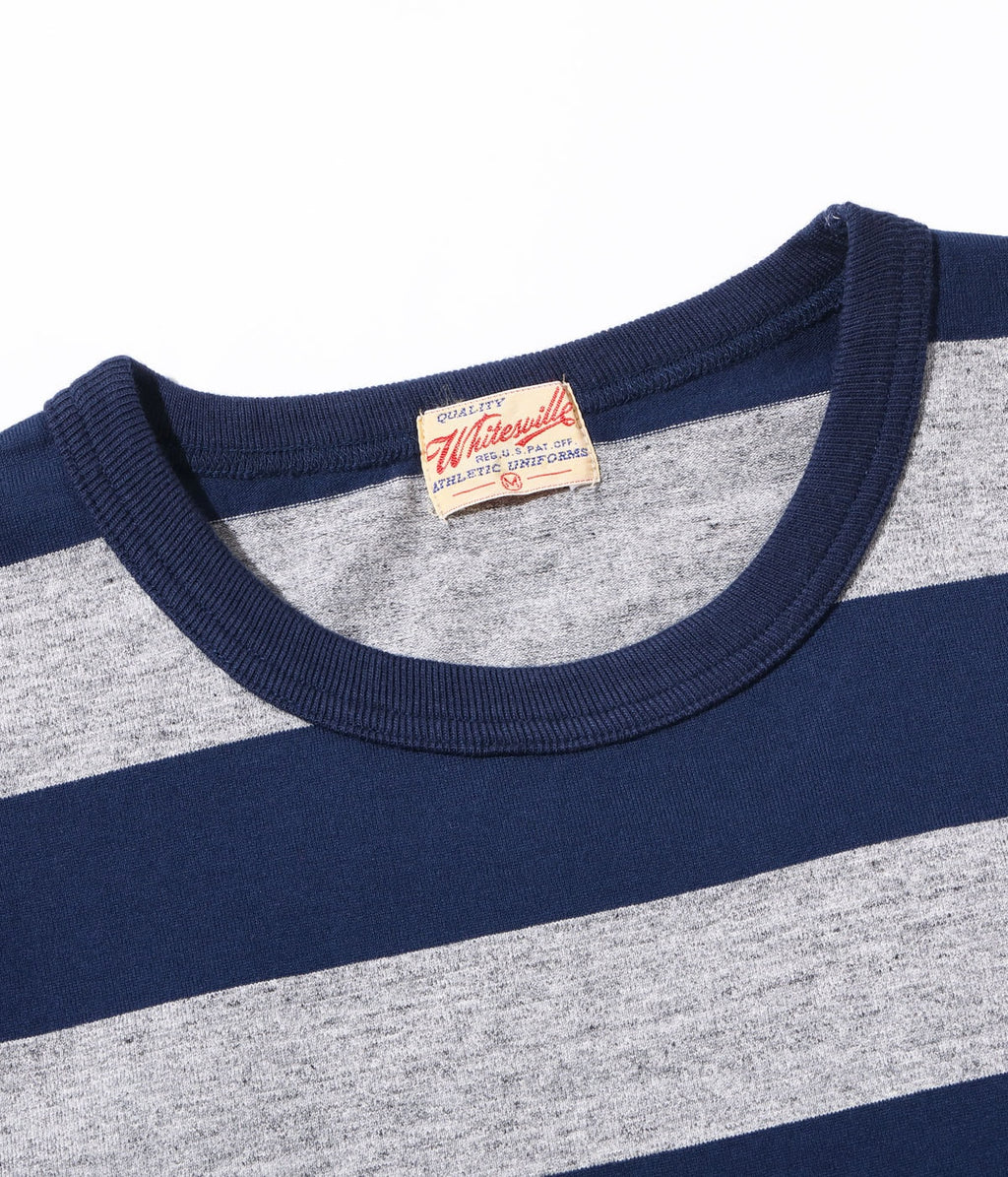 WHITESVILLE 30/2 BORDER T-SHIRT (SHORT SLEEVE)