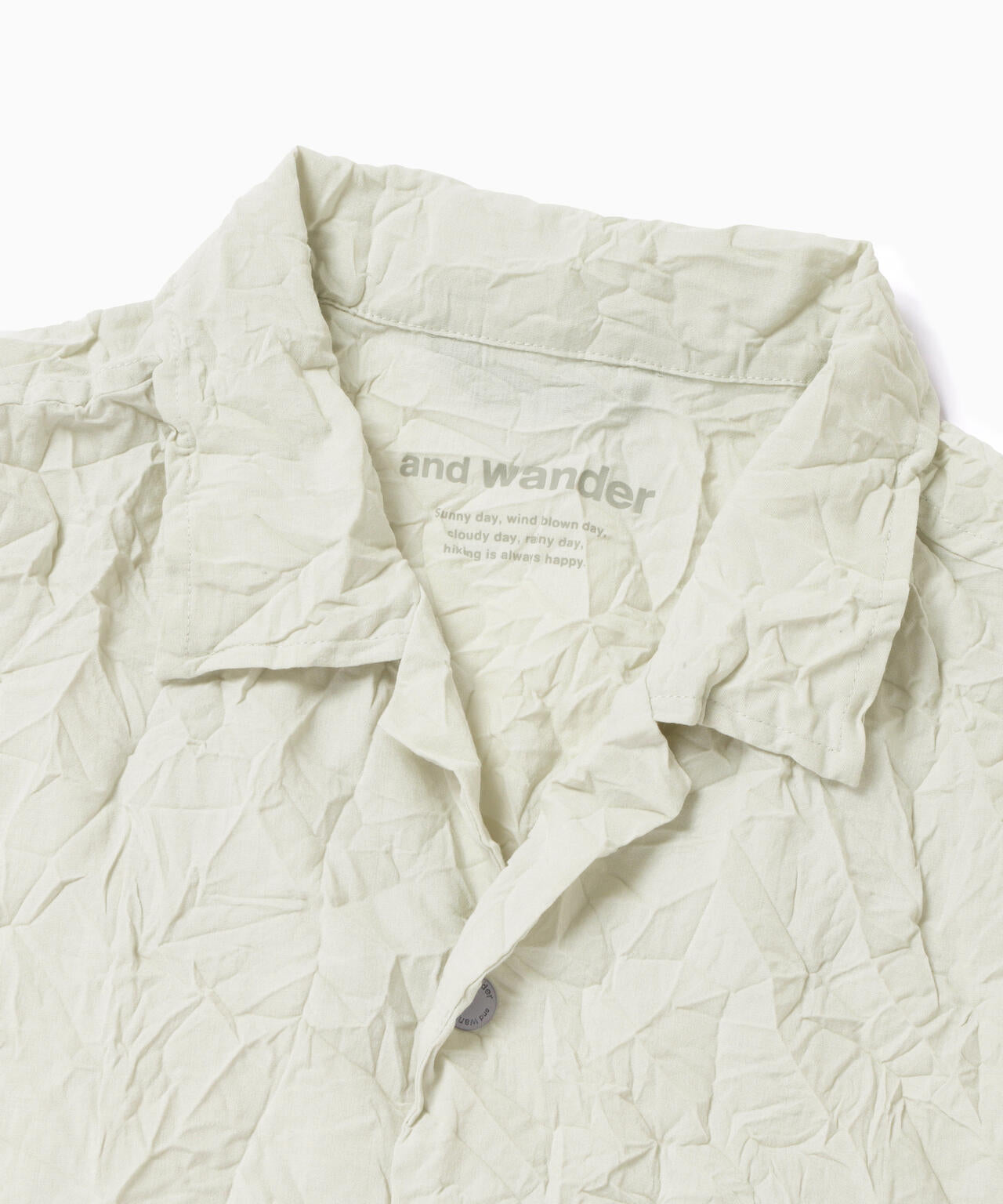washer pleated open SS shirt (M)