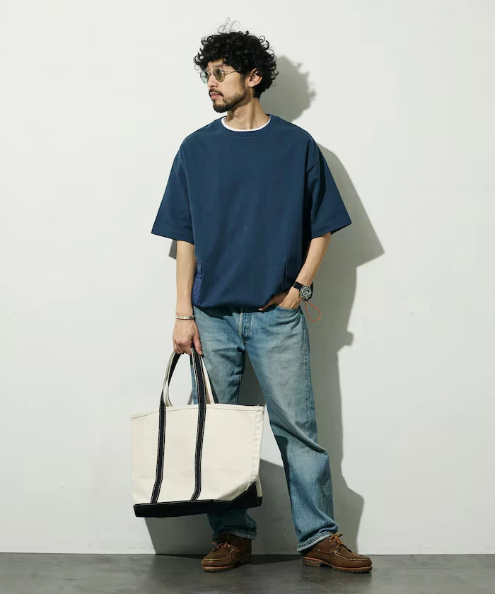 6 Ounce Side Pocket Spindle Short Sleeve T-Shirt / Big Silhouette