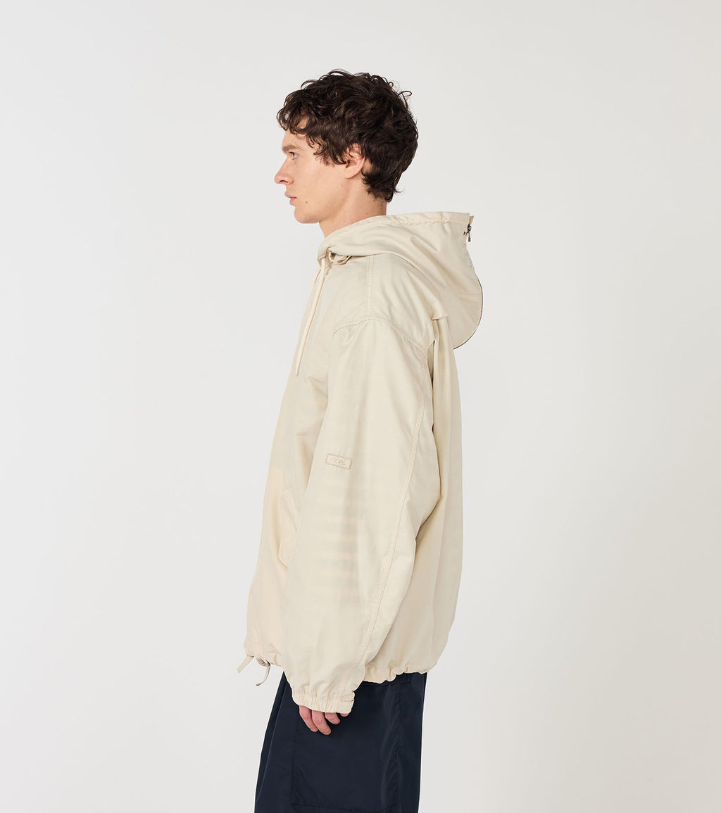 Nylon Twill Hooded Jacket