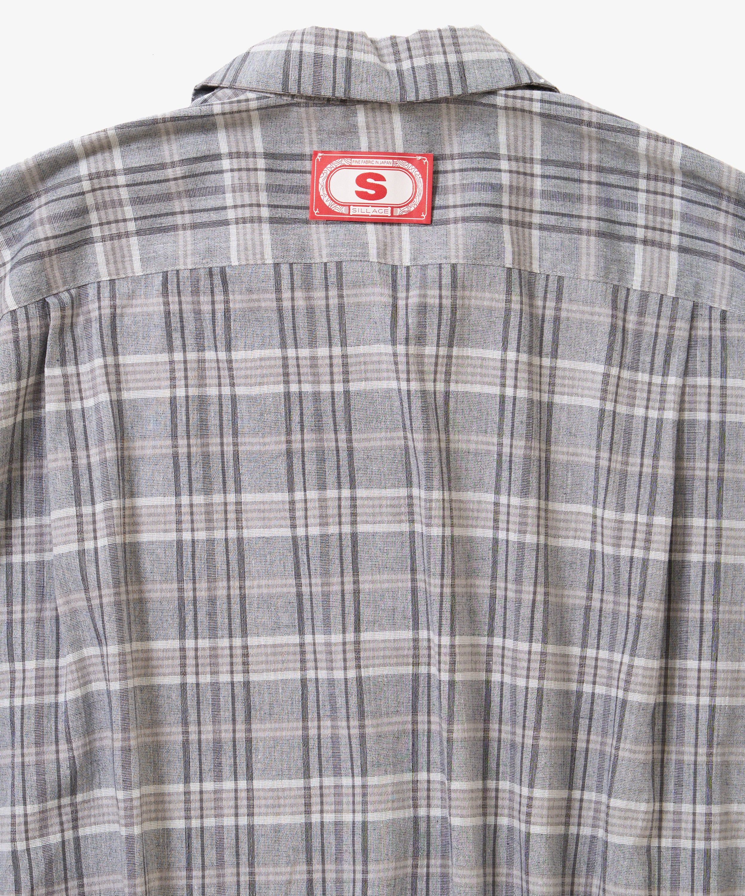 banshu ori ribbed shirts plaid short sleeve