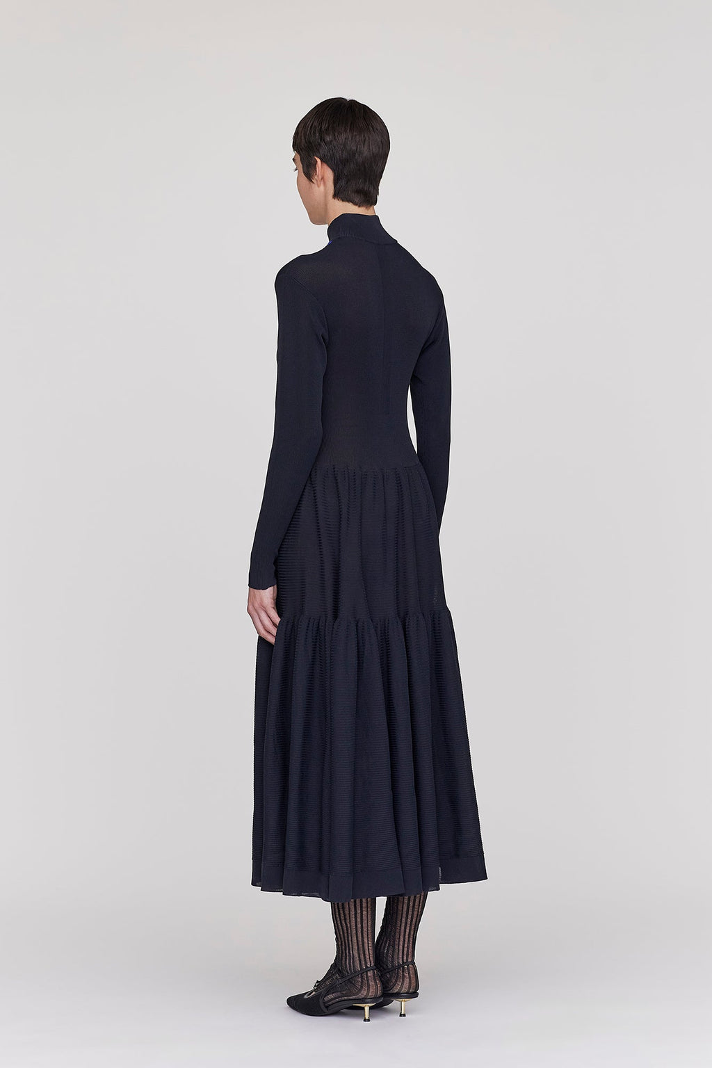 CASCADES MOCKNECK LONG SLEEVE DRESS