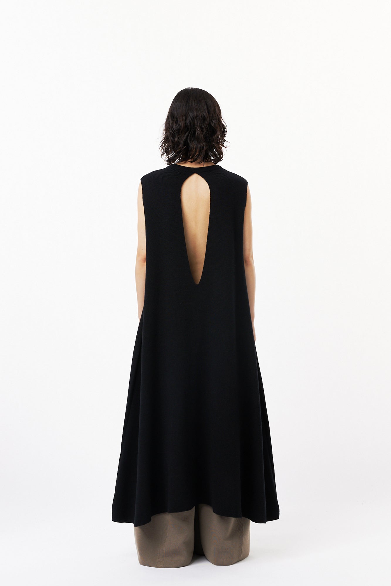WOOL MILAN  SLEEVELESS DRESS