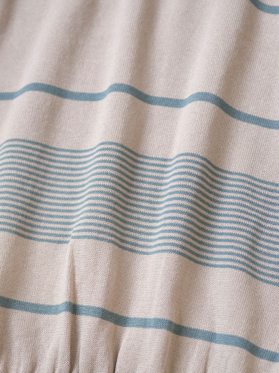 14G Cotton Knit Stripe Carol Polo