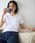 Many Button Cotton Modal Short Sleeve T-Shirt