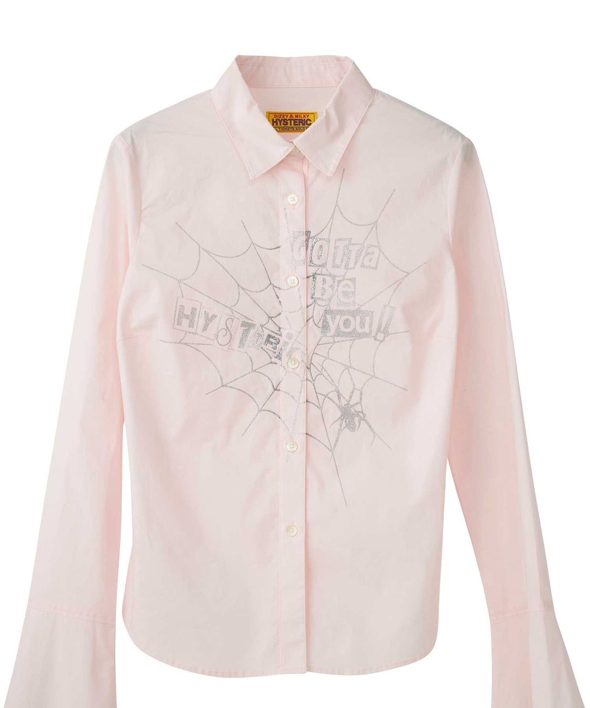 Hysteric Spider Lace Up Frill Cuff Blouse