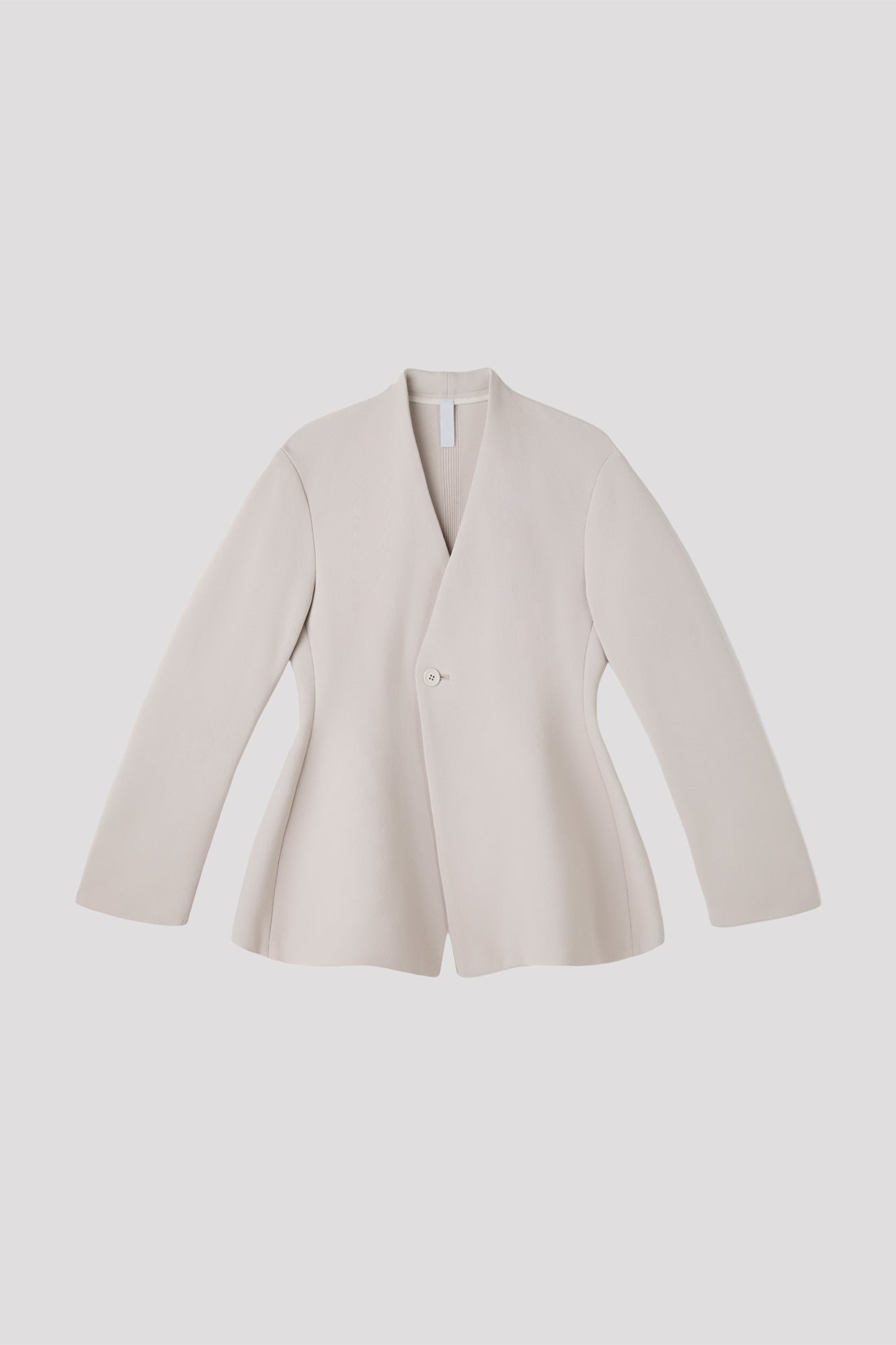 MILAN COLLARLESS FLARE JACKET