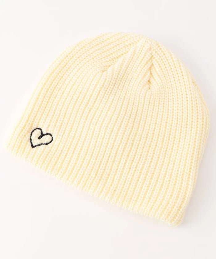 Heart Embroidery Beanie