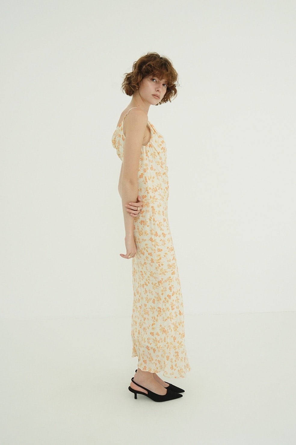 MABEL FLOWER DRAPE CAMI ONEPIECE