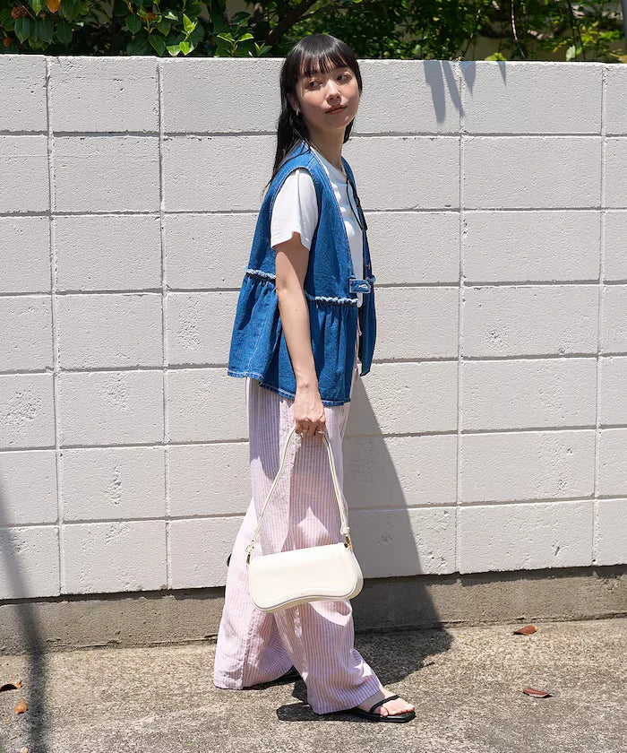 Peplum Gathered Vest <Set Up Compatible>