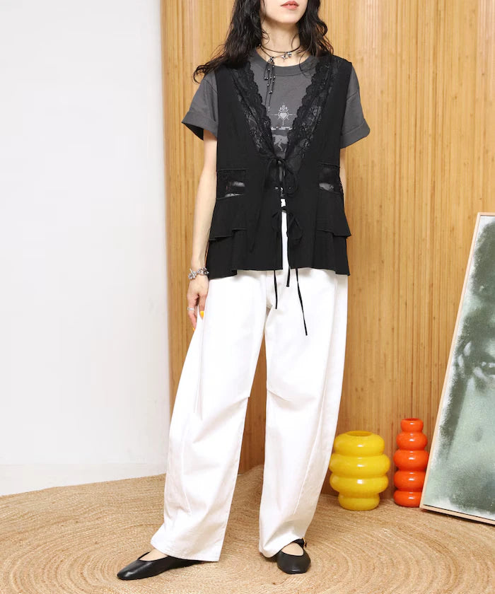 Switch Race Vintage Satin Ribbon Vest [Limited Release]