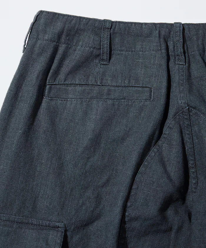 LINEN COTTON EASY CARGO PANTS 【Compatible with Set-Up】