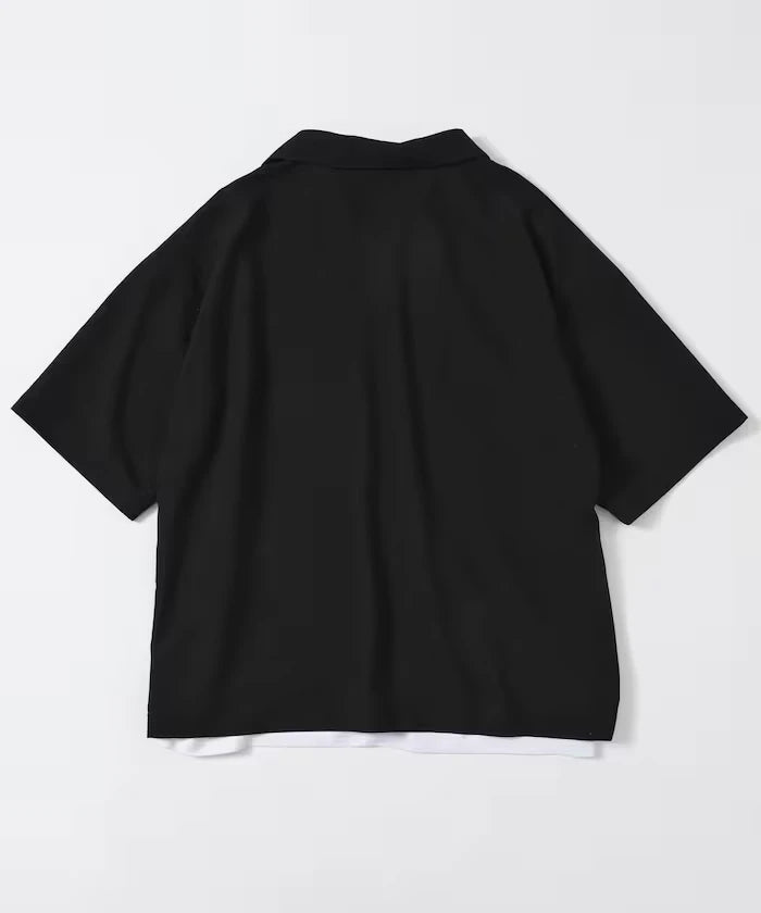 Functional Fabric Pullover Short Sleeve Shirt Set 3-piece Set / Washable / UV Cut / Quick Dry / Cool Touch