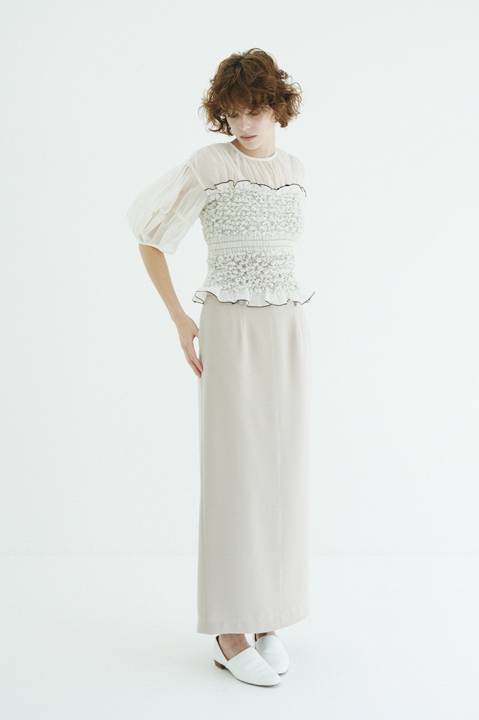 2WAY ADJUST DOUBLE WEAVE SKIRT