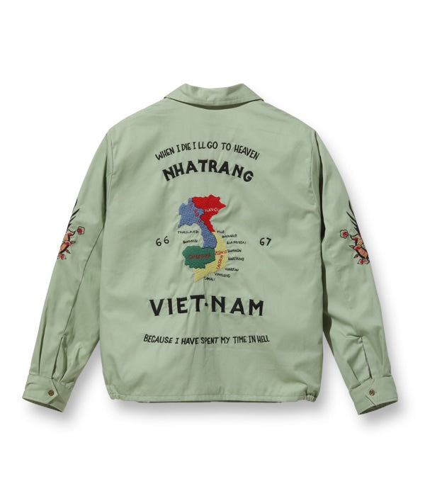 Mid 1960s Style Cotton Vietnam Jacket “VIETNAM MAP”
