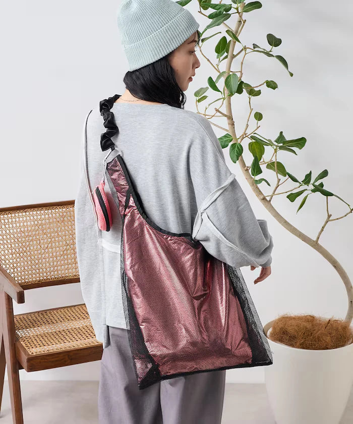 Multiway Frill Shoulder Layered Mesh Bag