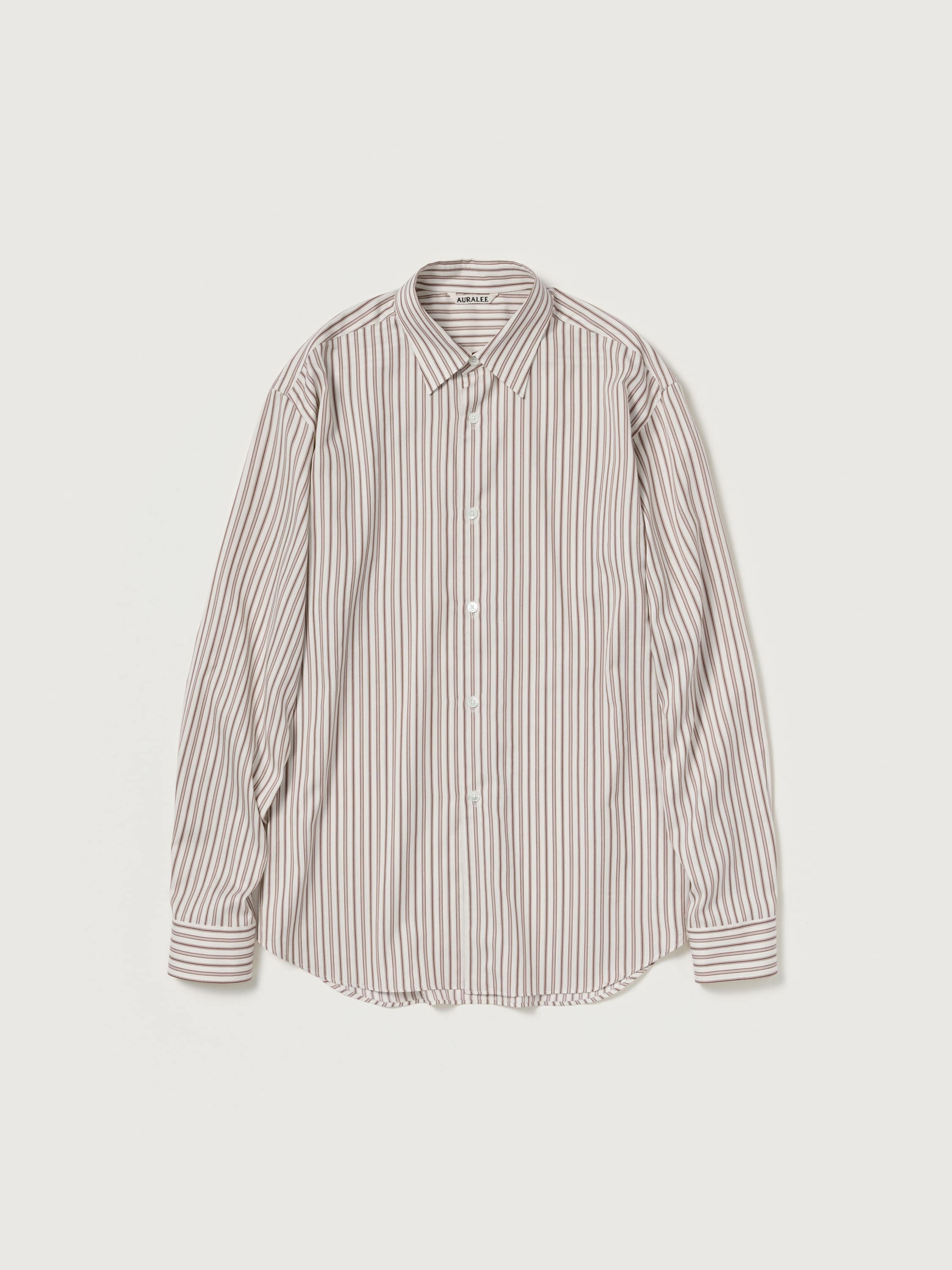 COTTON SILK STRIPE SHIRT