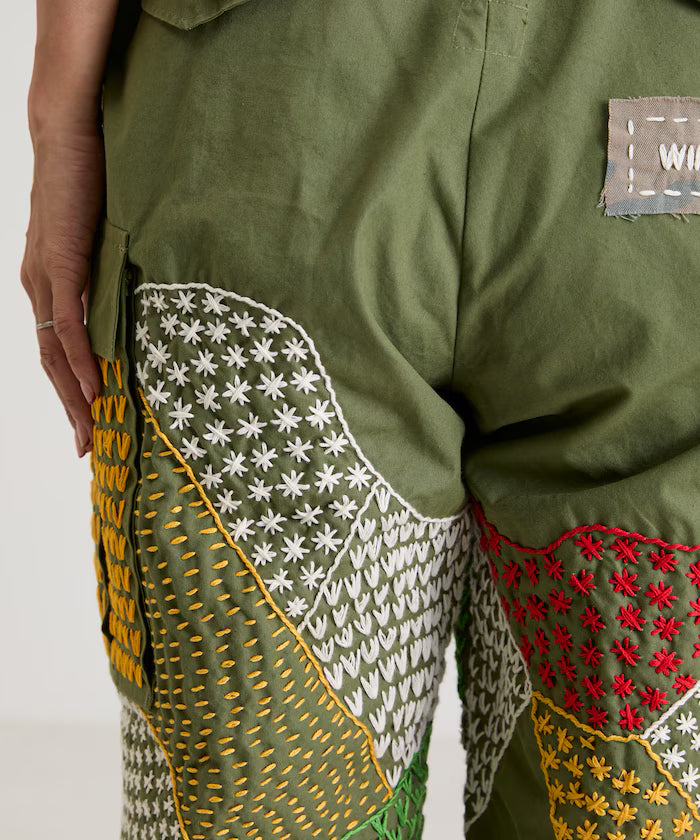 Vintage Hand-Stitched Remake Military Pants