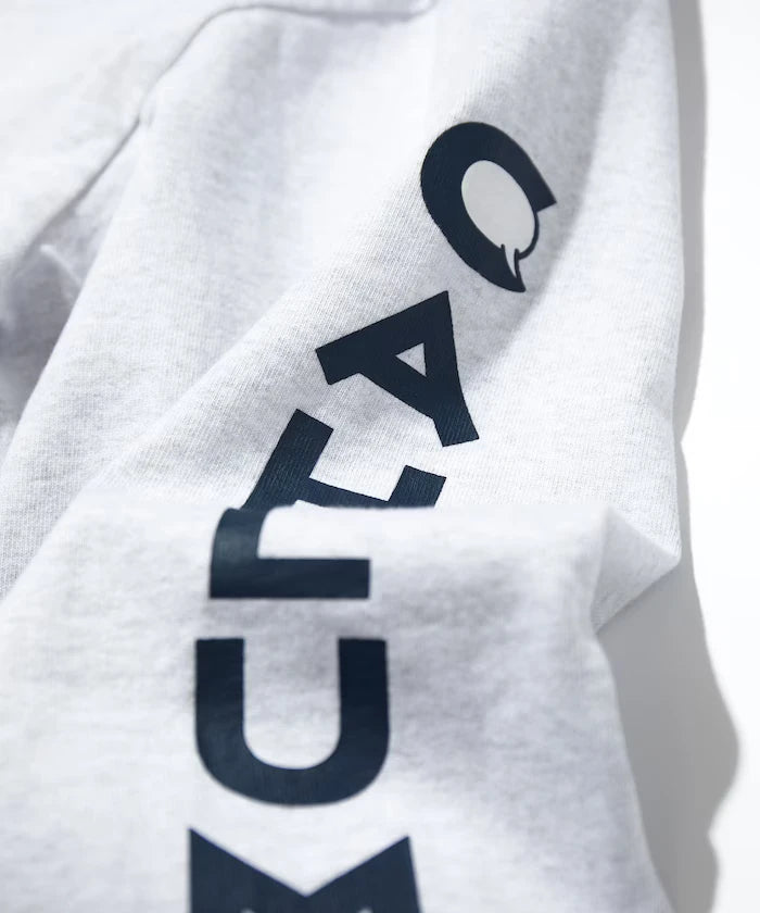 Heavy weight Jersey Mock Neck L/S Print Tee