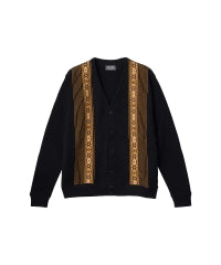 Stripe Jacquard Cardigan
