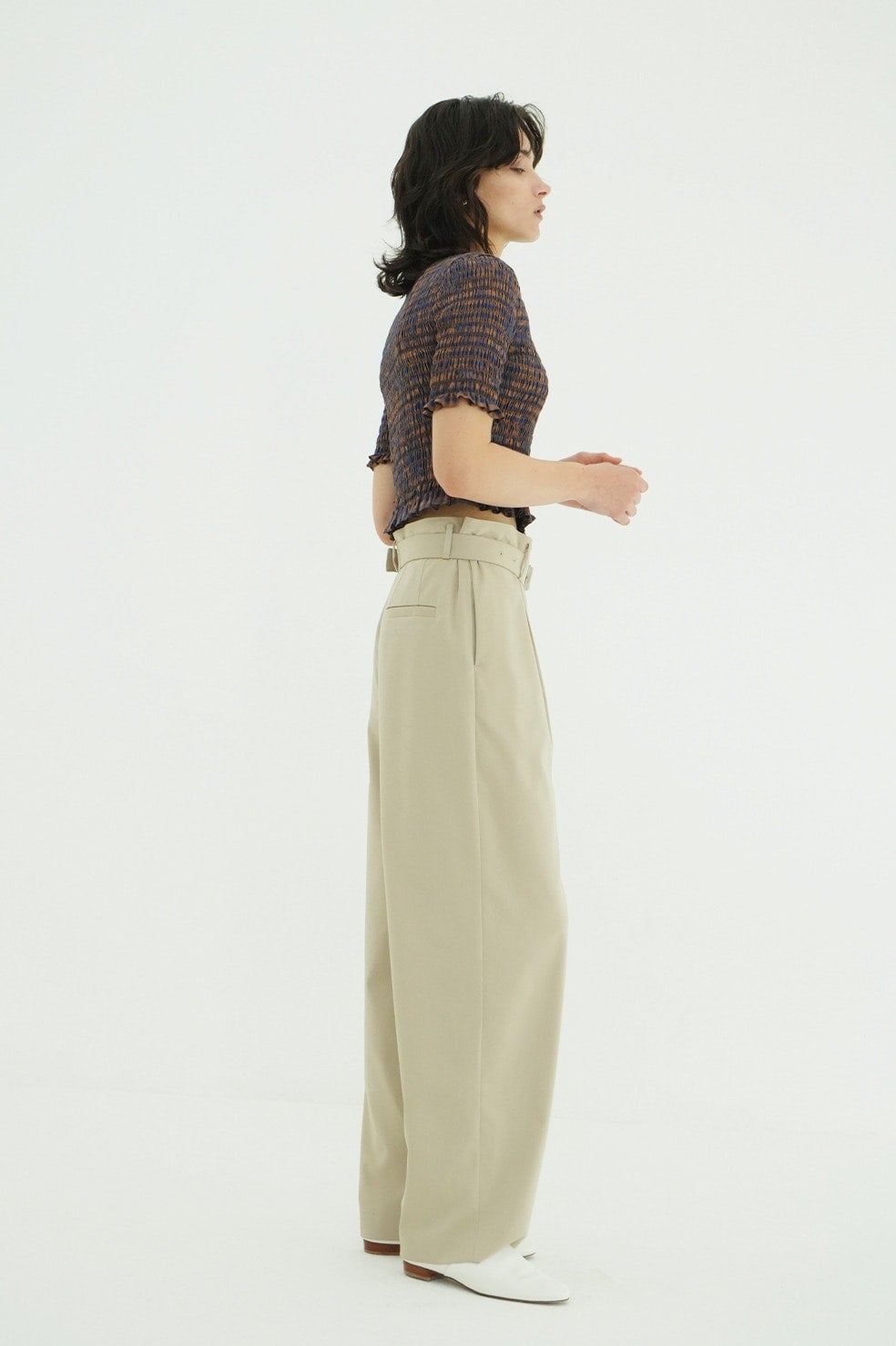 WAIST BELT DAD PANTS
