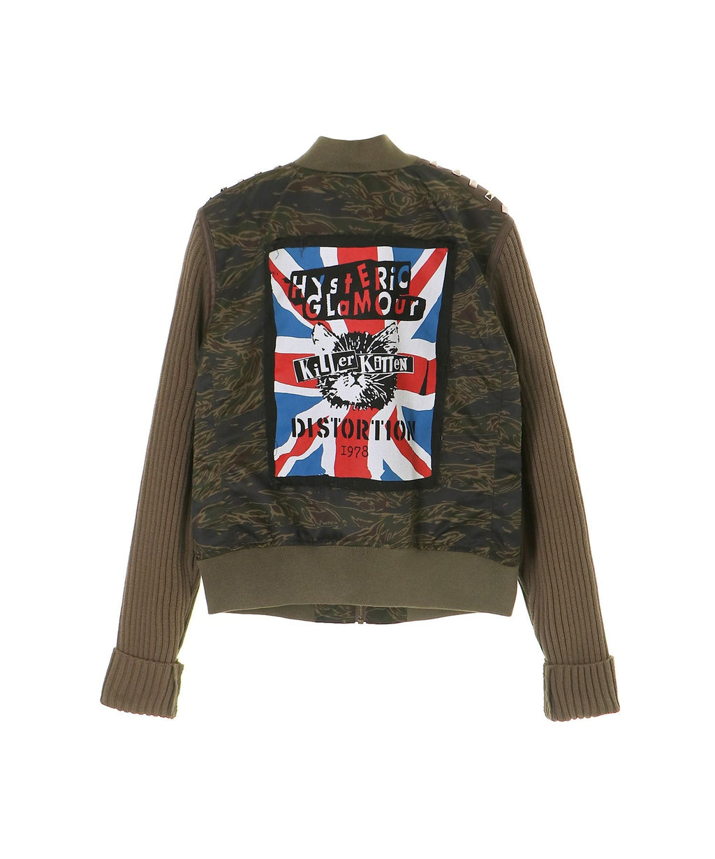 KILLER KITTEN Knit Remake MA-1 Jacket