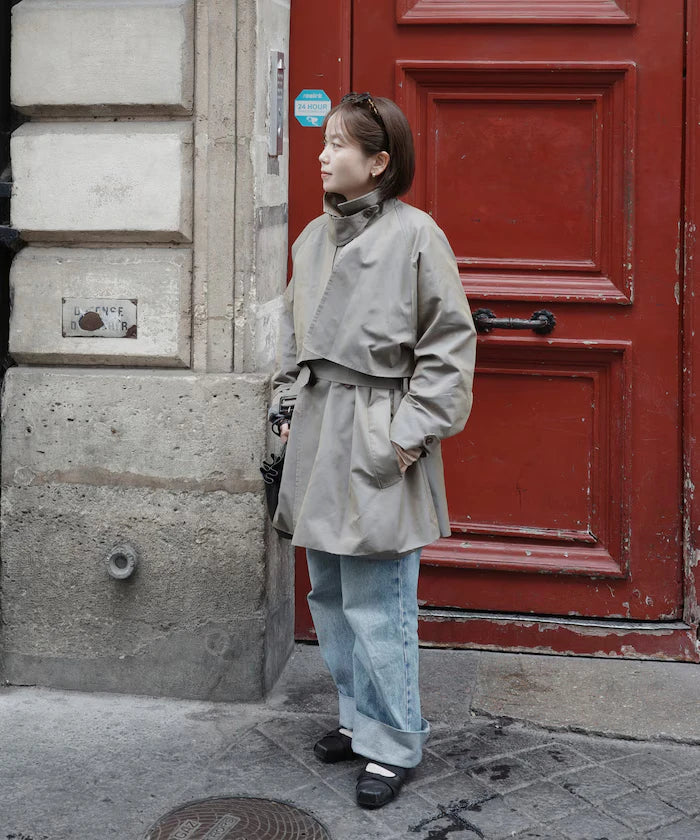 T/C Chambray Short Trench Coat