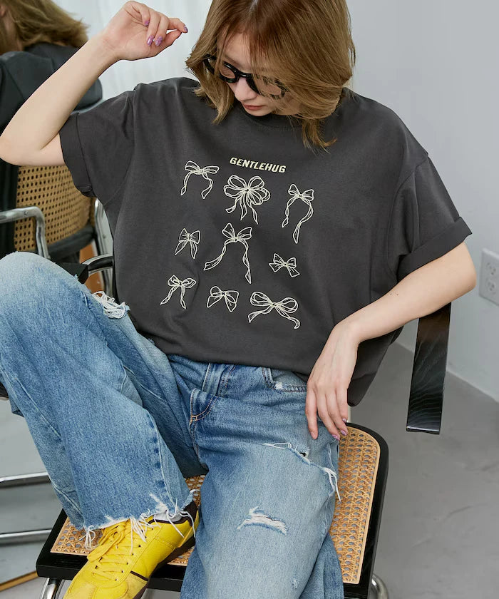 Ribbon Embroidery T-Shirt Limited Edition