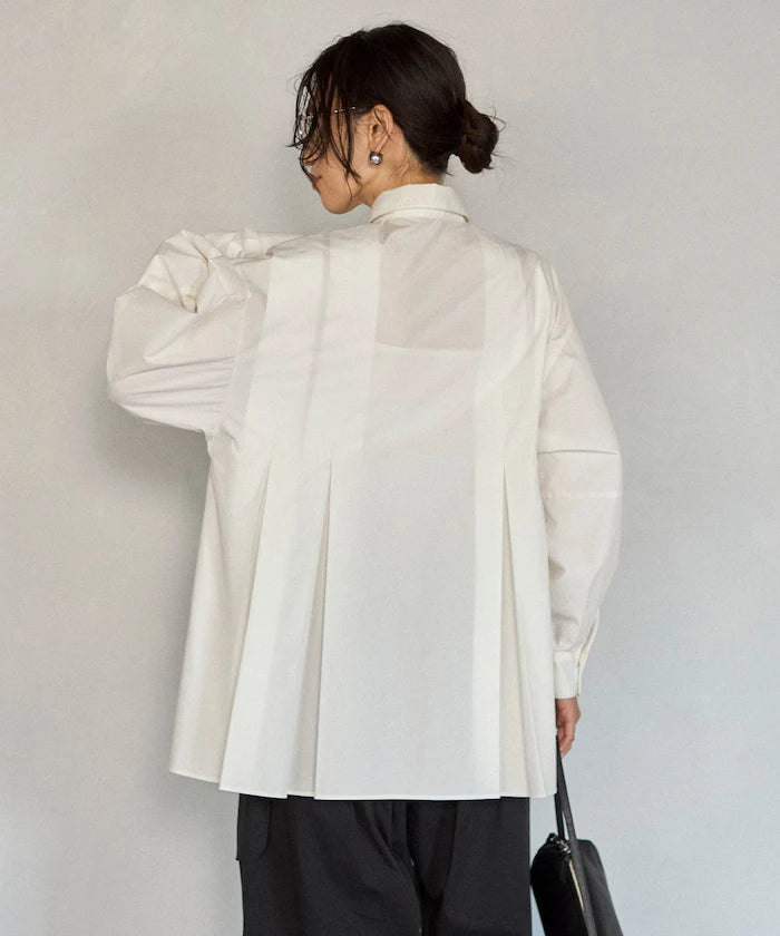 Box Stacked Balloon Sleeve Long Sleeve Shirt
