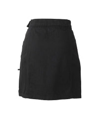 APPLE PANDA Embroidered Side Lace-Up Denim Mini Skirt
