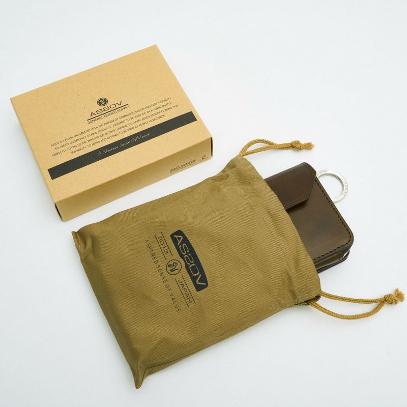 OILED ANTIQUE LEATHER SHORT WALLET/CHOCO