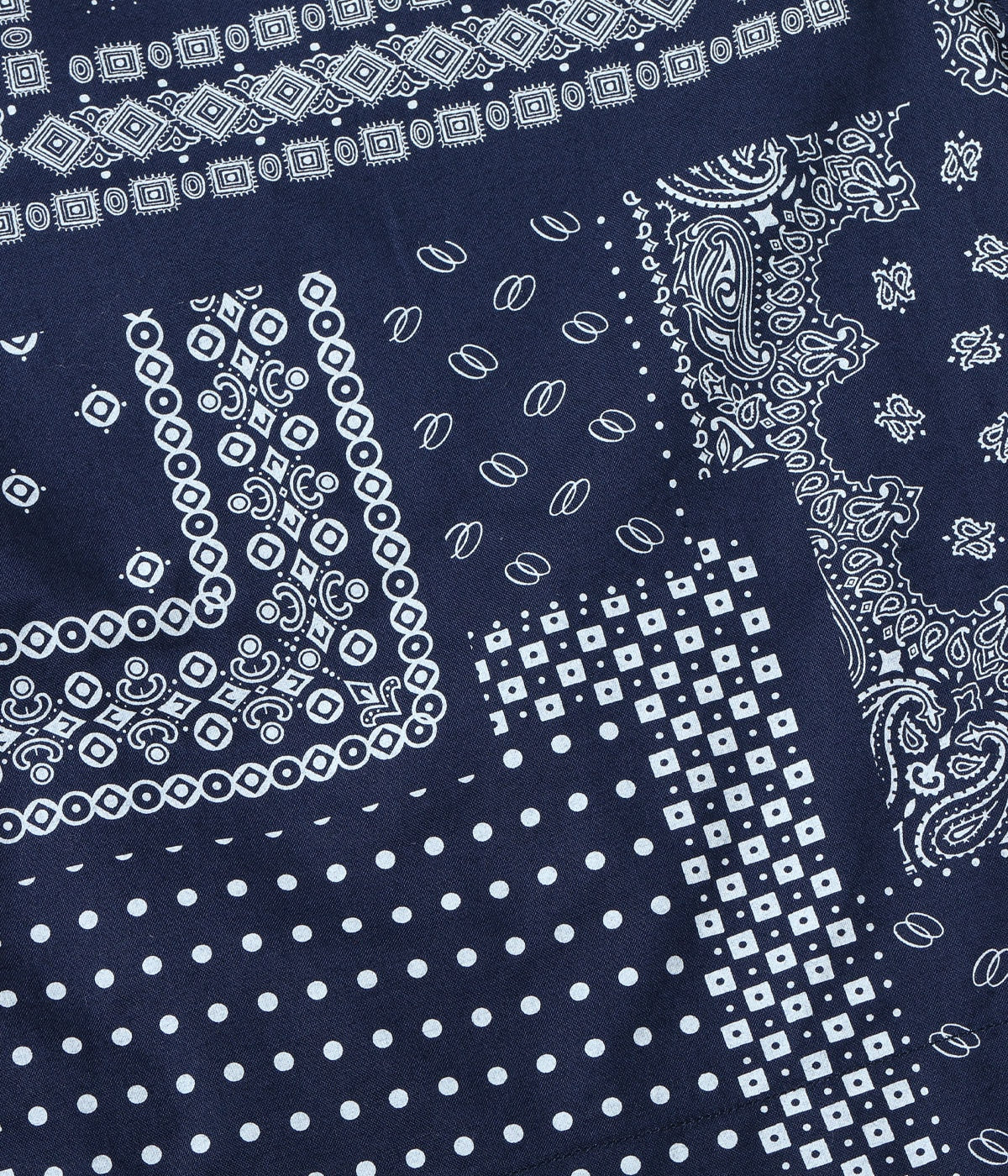 NATIVE AMERICAN BANDANA PATCHWORK PRINT WORK SHORTS