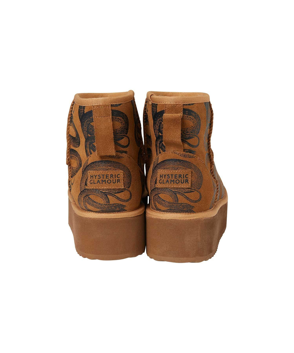 SNAKE LOOP Platform Boots
