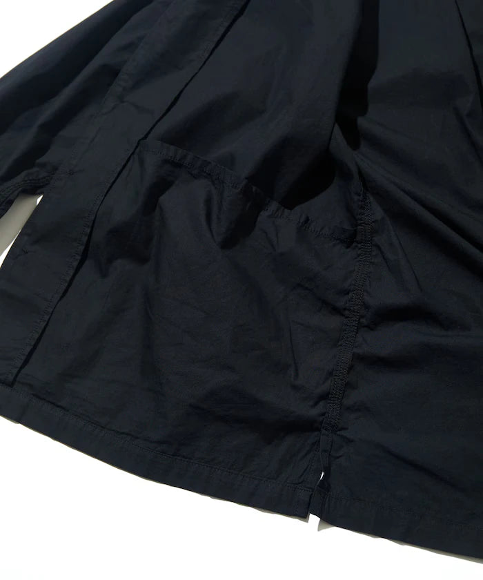 Magazine Pocket Broadcloth Open Collar Shirt